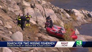 Search on for 2 men swept by American River in Placer County