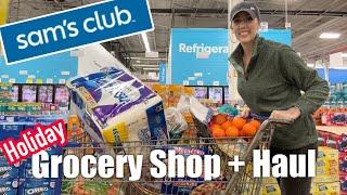 HOLIDAY Sam's Club GROCERY HAUL || GROCERY HAUL Shop with ME!!