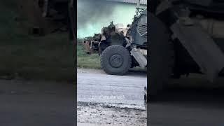 #Ukrainians are retreating from the #Kursk_region with their #American vehicles...