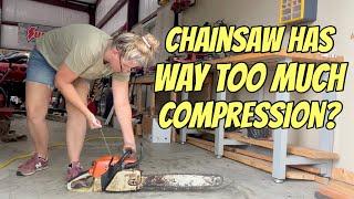 Chainsaw Extremely HARD To Pull? Check This Simple Fix!  Stihl MS280