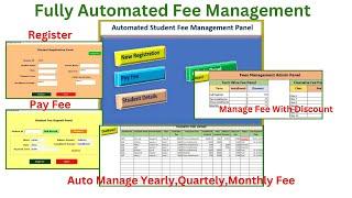 #1 Student Fee Management In Excel | #ms_excel