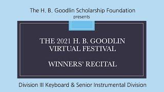 2021 Goodlin Virtual Festival Winners' Recital