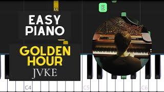 Golden Hour (EASY Piano Tutorial) - JVKE