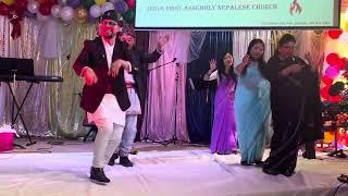 Karna Gurung team dance Jesus First Assembly Church in London Ontario Christmas program Dec 2024