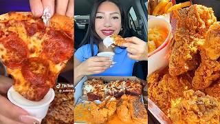 Asmr EATING | 132 | Wingstop, Buffalo wild wings, tacobell, Buldak, Pizza , Chipotle and more!