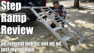 Step Ramp Dirt Bike Ramp Review 2WD F150 and Honda CRF 250F