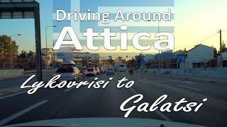 Driving Around - Lykovrisi area to Galatsi area (Kymis Ave., Veikou Ave., Galatsiou Ave.)