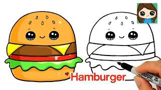 How to Draw a Hamburger Easy Squishmallow