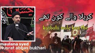 Karbala wale kon the ||khubsurat bayan by Maulana Syed Nusrat abbas bukhari 2023