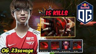 OG.23savage [Bloodseeker] Carry Insane Right Click SERVER EU RANKED vs Xnova Pakazs Dota 2