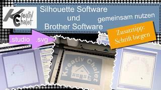 Gebogene Schrift im Silhouette Studio erstellen und als SVG für Brother ScanNCut speichern