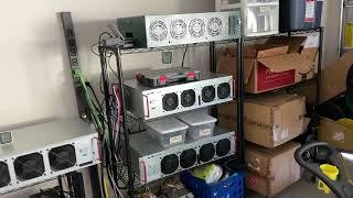 Better layout and organization with the mining farm, 100% server cases #crypto #cryptomining