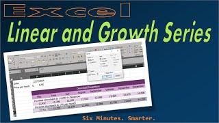 Fill a Series with Trend or Growth Rate in Excel