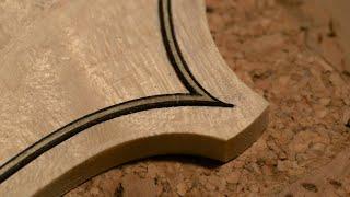 Violin purfling from start to finish - Filetto di violino dall'inizio alla fine