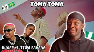 RUGER ON BRAZILIAN FUNK?! | Ruger & Tiwa Savage ‘Toma Toma’ (Official Video) | Nigerian Reaction!