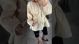 카프리 팬츠 입어보기 #봄코디 #5월 #outfitidea #직장인데일리룩 #출근룩