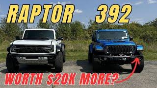 2024 Bronco Raptor vs 2024 Wrangler Rubicon 392 | First impressions | Technology | Suspension