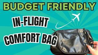 Dollar Store and Household Items Create the Perfect In-Flight Comfort Bag