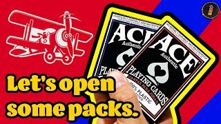 Not Red Baron Pizza! Ace Cartamundi Plastic Playing Cards! Let's check em out!