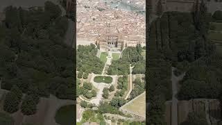 Vertical video. Florence, Italy. Palazzo Pitti - Royal Palace of the Renaissance. Boboli Gardens ...