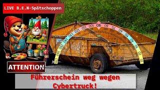 Live B.E.N Spätschoppen: Führerschein weg wegen Cybertruck/Dauerbrenner E-Förderung/VW ID.4 in China