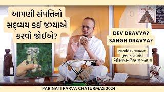 Where should we dispose of our wealth in Jain Shasan? | આપણી સંપત્તિનો સદ્વ્યય કઈ જગ્યાએ કરવો જોઈએ?