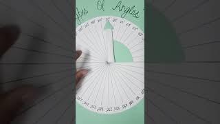 Maths tlm ANGLES | #maths #mathstlm #tlm #craft #shorts #viral #trendingshorts