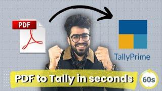 Accounting enteries within seconds from PDF to tally with Suvit | Suvit AI Automate accounting entry