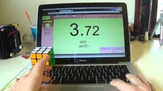 Rubik's Cube Solved in 3.72 Seconds (stupid scramble lol)