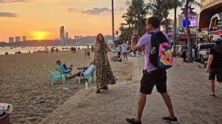 Walking tour Pattaya ｜ Walk along Thappraya Road ｜ From Jomtien to Pratamnak Hill ｜ WALK THAILAND