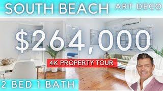 South Beach Condo For Sale - 2 Bedroom Art Deco  (4k Tour)  Art Deco Miami apartment tour