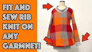 SEW Like a PRO! Fit And Sew Rib Knit Binding for ANY Sewing Pattern