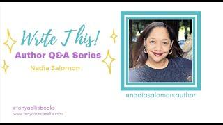 Write This! Nadia Salomon -Diversity in Children's Literature