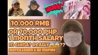 SALARY IN CHINA / HOW CAN YOU EARN 10,000 RMB MONTHLY?/OFW LIFE