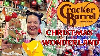 CRACKER BARREL CHRISTMAS WONDERLAND! BEAUTIFUL GINGERBREAD + MORE