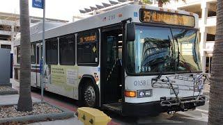 Santa Clara VTA 2010 Gillig Low Floor HEV #0158 on Route 25 to Alum Rock Station with Announcement