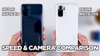 Redmi Note 10 vs Redmi Note 10S  SPEED TEST & CAMERA Comparison | Zeibiz