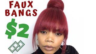 FAUX BANG x BUN Tutorial ! ( ONLY $2 )