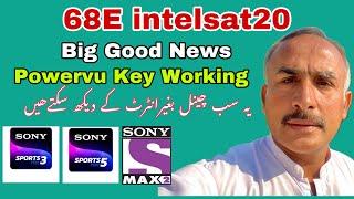 Intelsat20 Satellite @68E Latest Powervu key Update 2024.