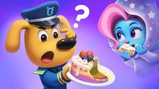 The Invisibility Cloak | Who Took Sheriff's Cake? | Kids Cartoon | Sheriff Labrador | BabyBus