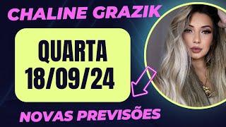 Vidente CHALINE GRAZIK 18/09/24 Novas Previsões Visões e Revelações #chalinegrazik #videntechaline