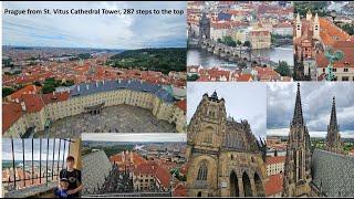 Prague City panorama from St Vitus Cathedral  Tower