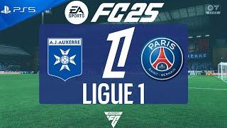 FC 25 Auxerre vs PSG | Ligue 1 2024/25 | PS5