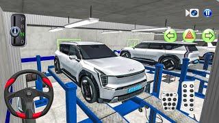 New Kia EV9 Electric SUV in Auto Repairing Shop - 3D Driving Class Simulator -  Android gameplay