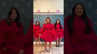 tulle, bows, the color red?! perfect in every way! meet the cosette!! #holidaydress #plussizestyle