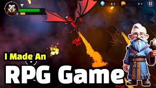I developed an RPG mobile game | Draconic Odyssey | Level 1 Game Play