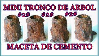 #2# MINI TRONCO DE ARBOL (maceta de cemento) JLBRO.ARTS