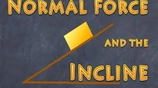 The Normal force, solving Inclined problems an introduction