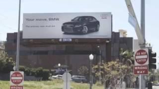 Audi Vs BMW billboard wars