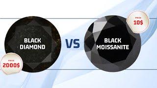 Black Diamond vs Black Moissanite